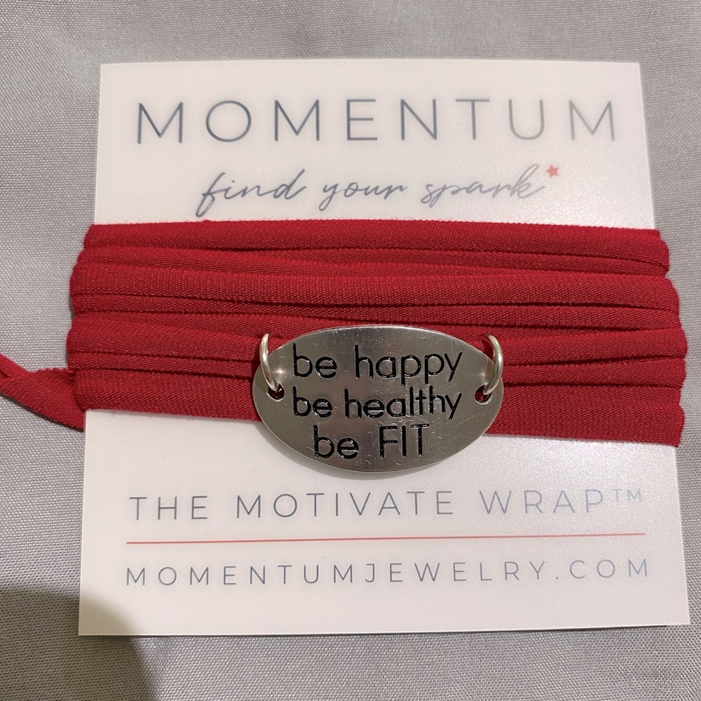 Momentum- The Motivative Wrap Bracelet (Red)